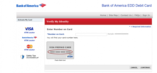 Bank Of America EDD Debit Card Login Sign in