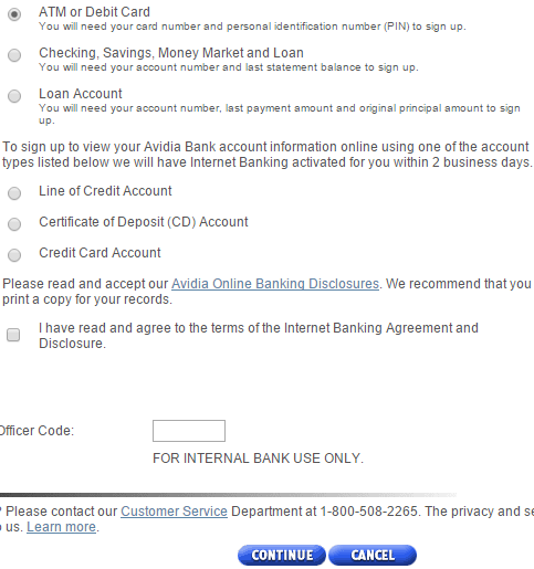 Avidia Bank Online Banking